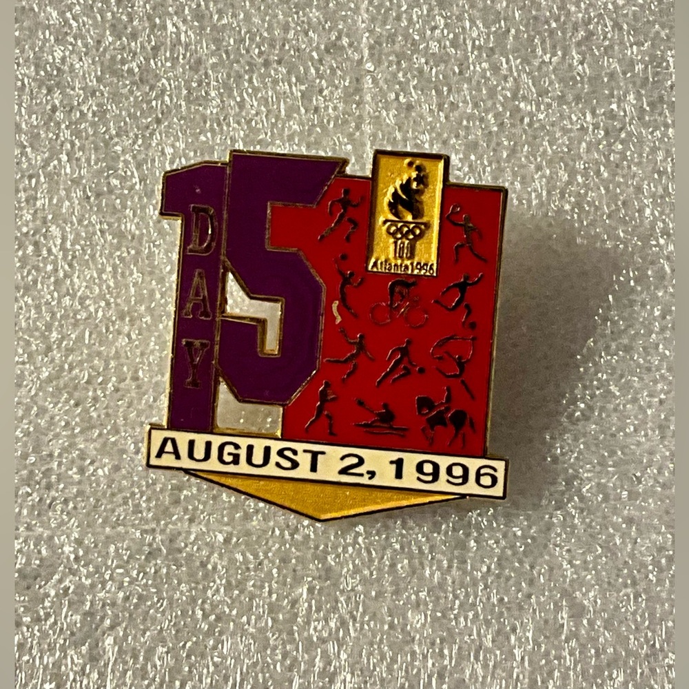 Atlanta Olympic Game Day 15
Lapel Pin August 2 1996 8/2/96
Field Hockey Sailing